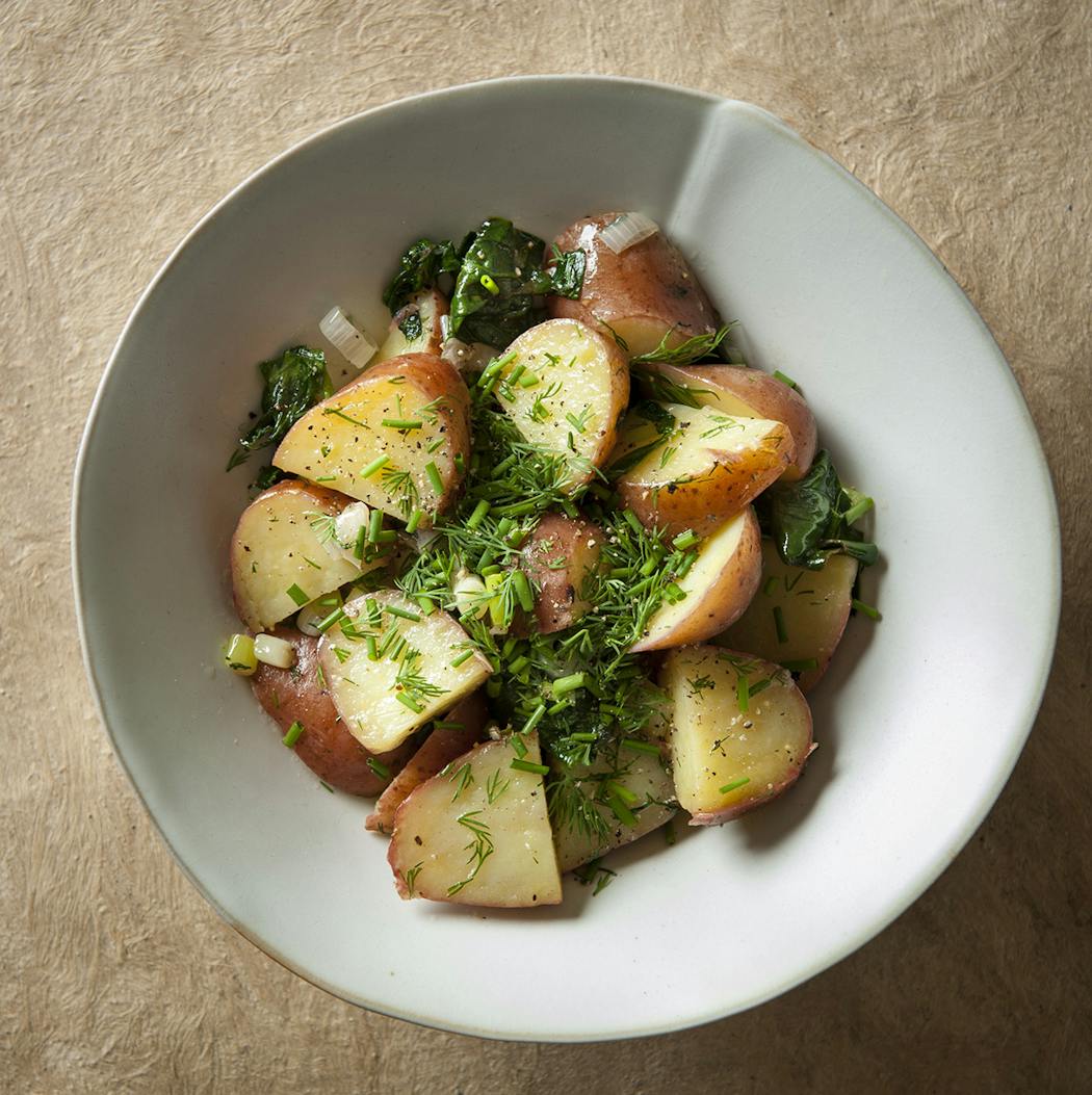 A lemon and dill vinaigrette makes potato salad a lighter lift.