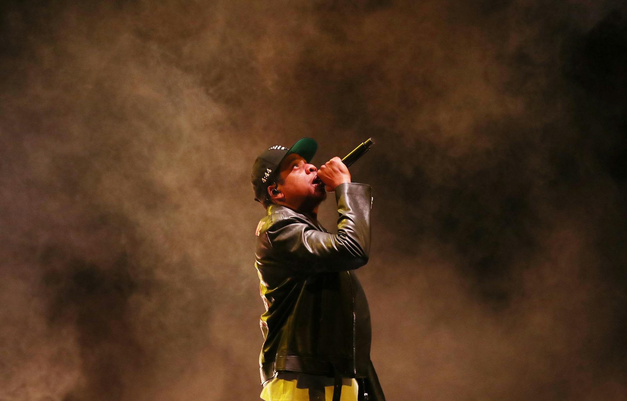 Jay-Z performs on his "4:44" Tour at the Air Canada Centre in Toronto on Nov. 22, 2017. The artist has been nominated for several Grammy awards. (Steve Russell/The Toronto Star/Zuma Press/TNS)