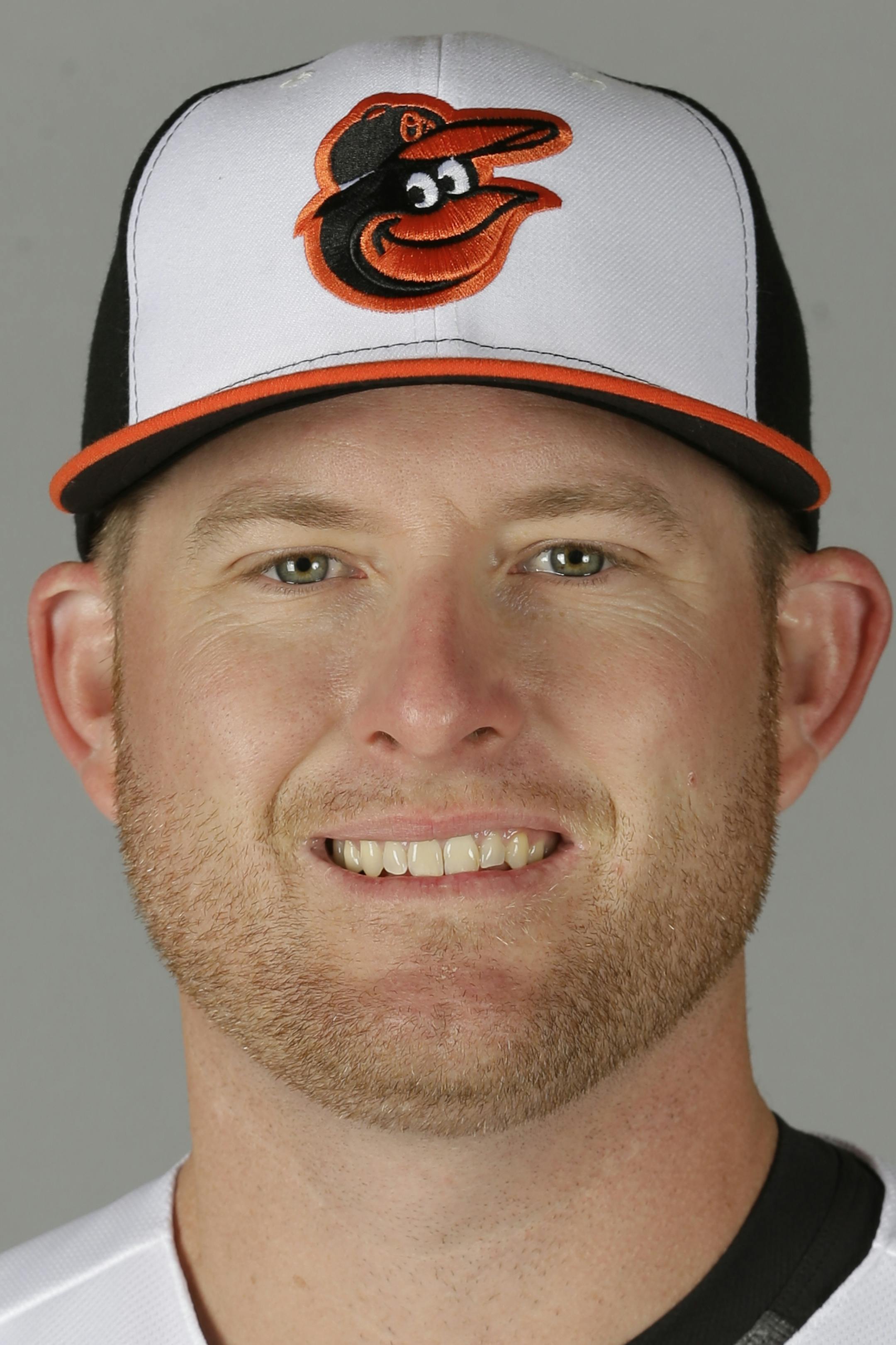 This is a 2016 photo of Mark Trumbo of the Baltimore Orioles. This image represents the Orioles active roster on Monday, Feb. 29, 2016, in Sarasota, Fla. (AP Photo/Chris O'Meara) ORG XMIT: FLCO
