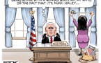 Sack cartoon: Nikki Haley's ready to move