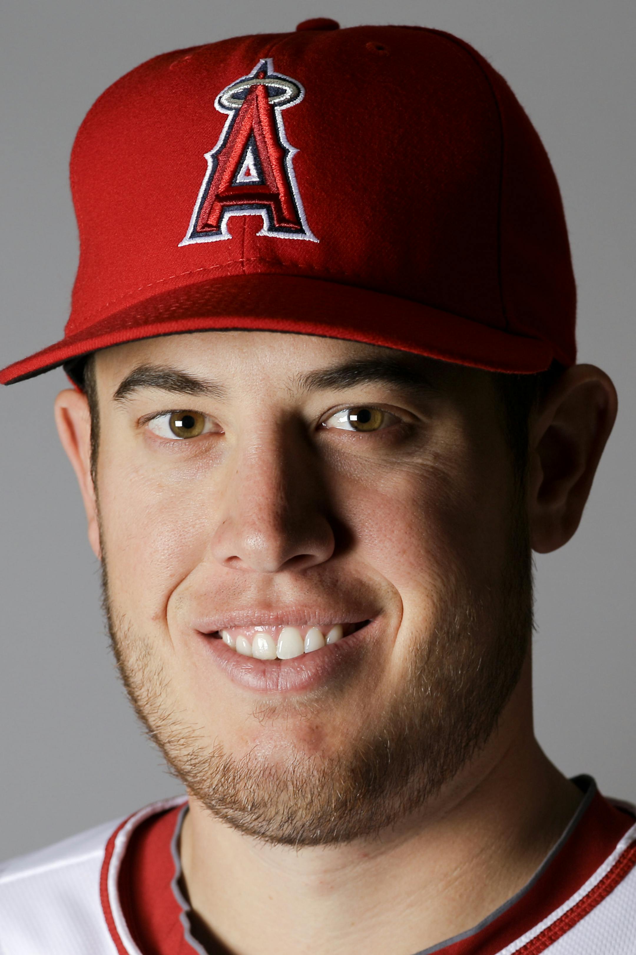This is a 2016 photo of C.J. Cron of the Los Angeles Angels baseball team. This image reflects the Los Angeles Angels active roster as of Friday, Feb. 26, 2016, when this image was taken. (AP Photo/Chris Carlson) ORG XMIT: OTKCC