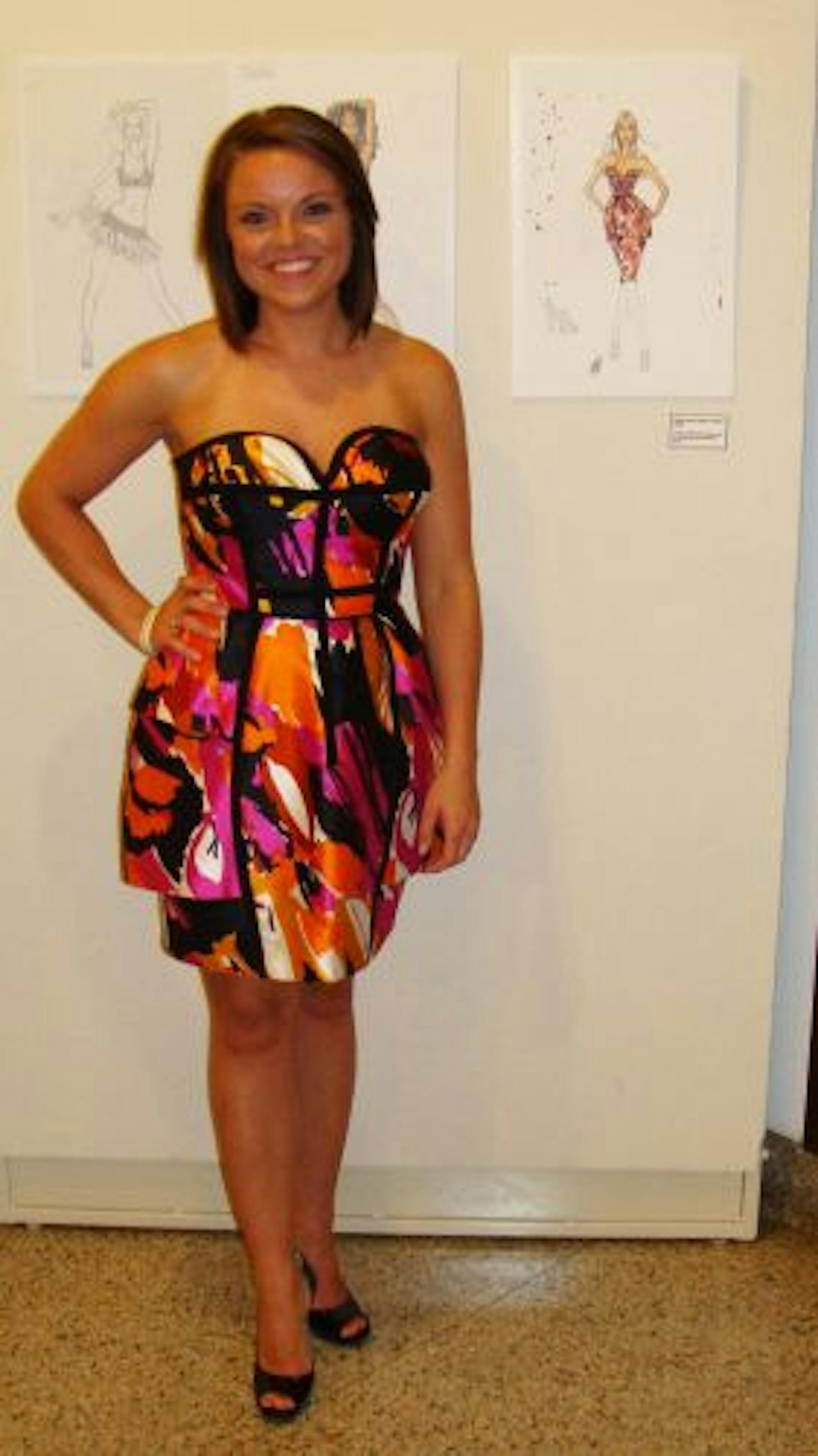 Katey Butler in a House of Dereon dress worn by D. Woods from Danity Kane.