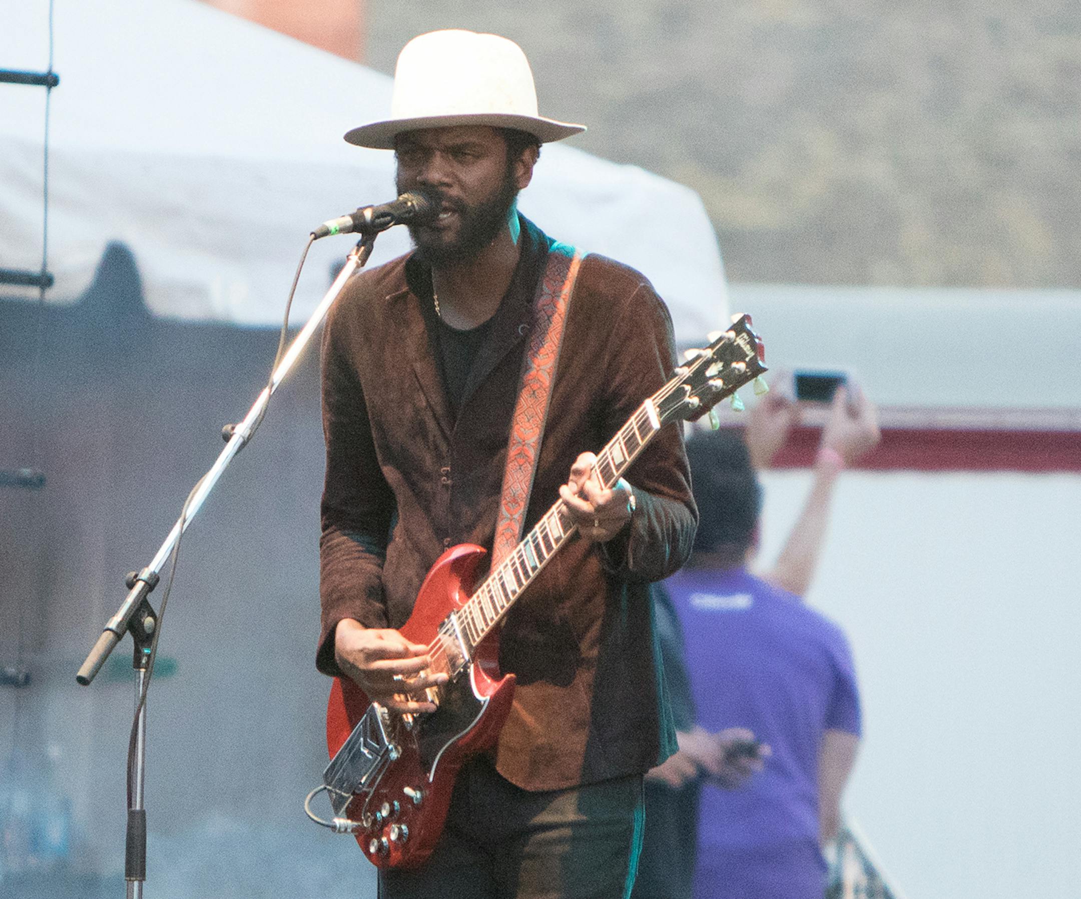 Gary Clark Jr. performs on the PreferredOne Stage on day one of the 2016 Basilica Block Party on July 8, 2016 at the Basilica in Minneapolis, Minn. [ Special to Star Tribune, photo by Matt Blewett, matt@mattebphoto.com, Basilica Block Party 2016, 550335 BASILICA070916