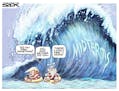 Sack cartoon: No rogue wave