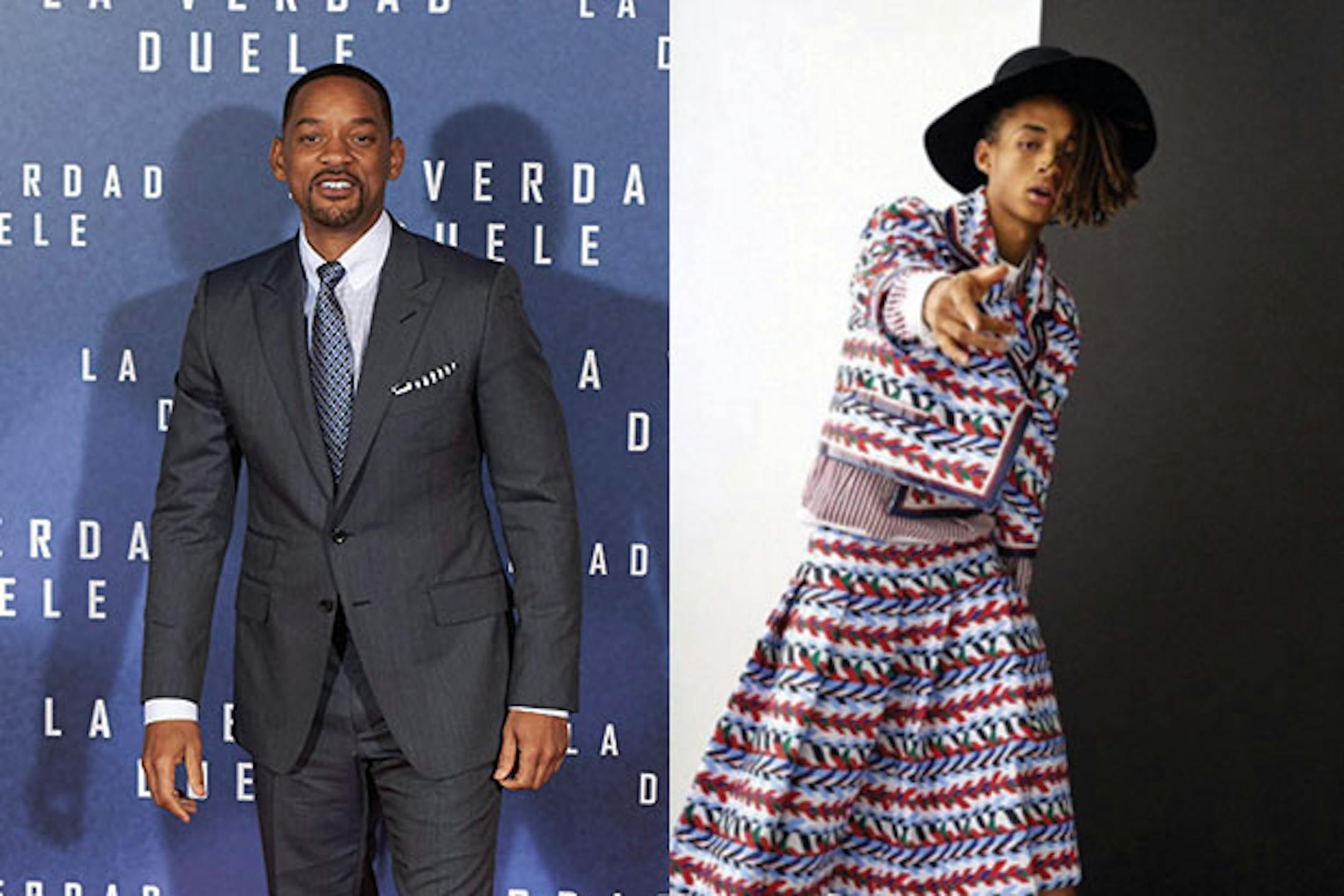 Will Smith, left, and son Jaden.
