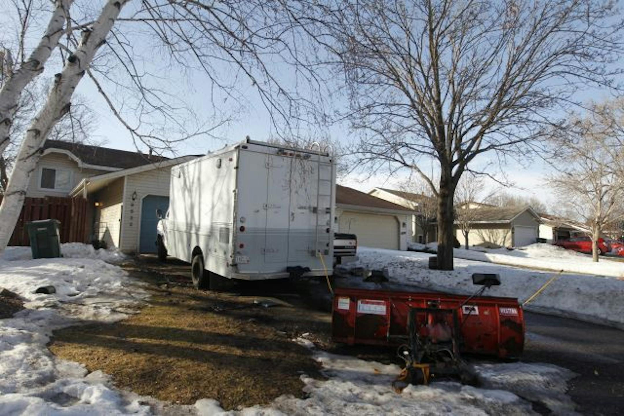 Outside the house where there reportedly was a mass overdose of a synthetic drug.