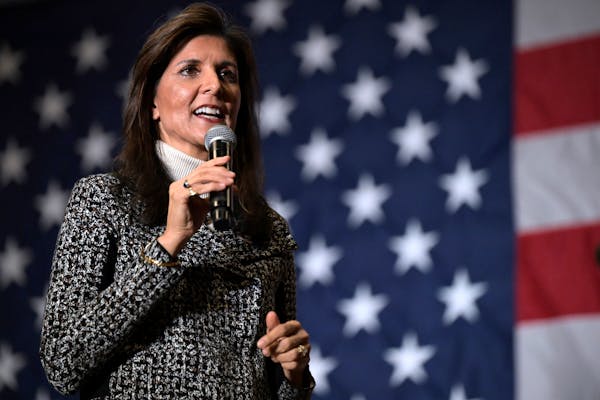 Republican presidential candidate Nikki Haley spoke at a campaign event in Conway, S.C., in January.