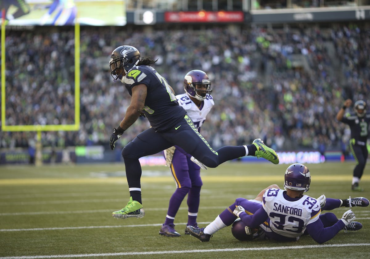 The Minnesota Vikings faced the Seattle Seahawks in an NFL game Sunday afternoon, November 17, 2013 at CenturyLink Field in Seattle. Seattle Seahawks 