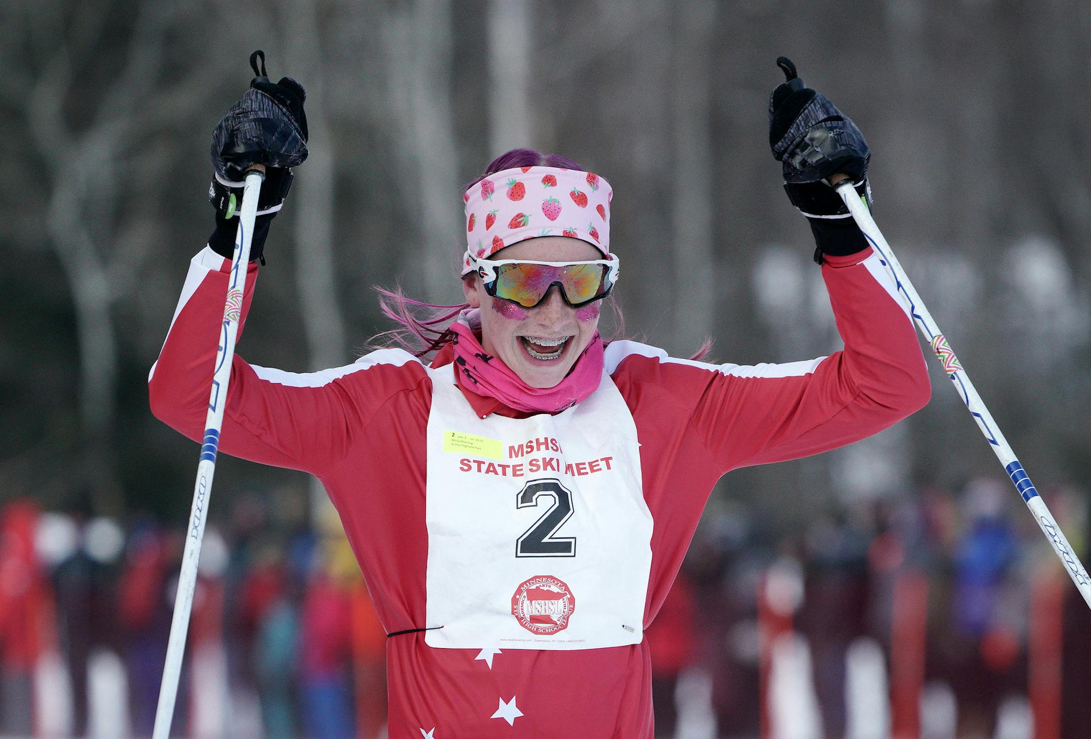 St. Paul Highland Park sophomore Molly Moening won the girls' Nordic skiing individual championship Friday at Giants Ridge in Biwabik. Photo: BRIAN PETERSON • brian.peterson@startribune.com