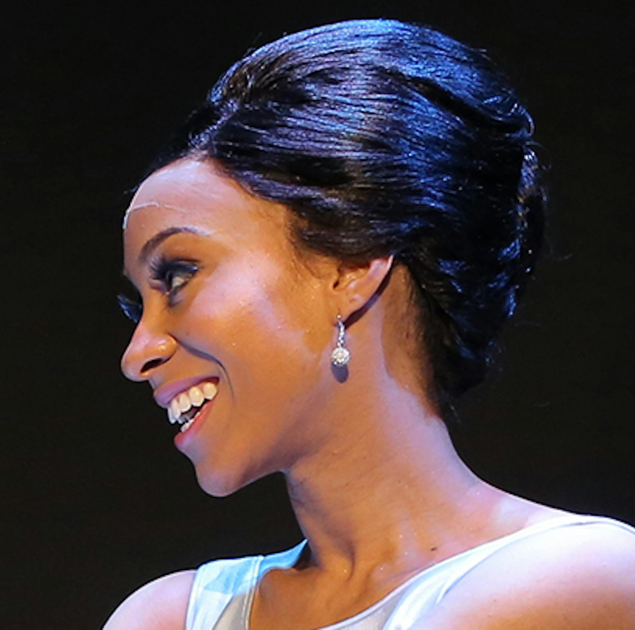 Clifton Oliver as Berry Gordy, Allison Semmes as Diana Ross in MOTOWN THE MUSICAL First National Tour. credit: Joan Marcus