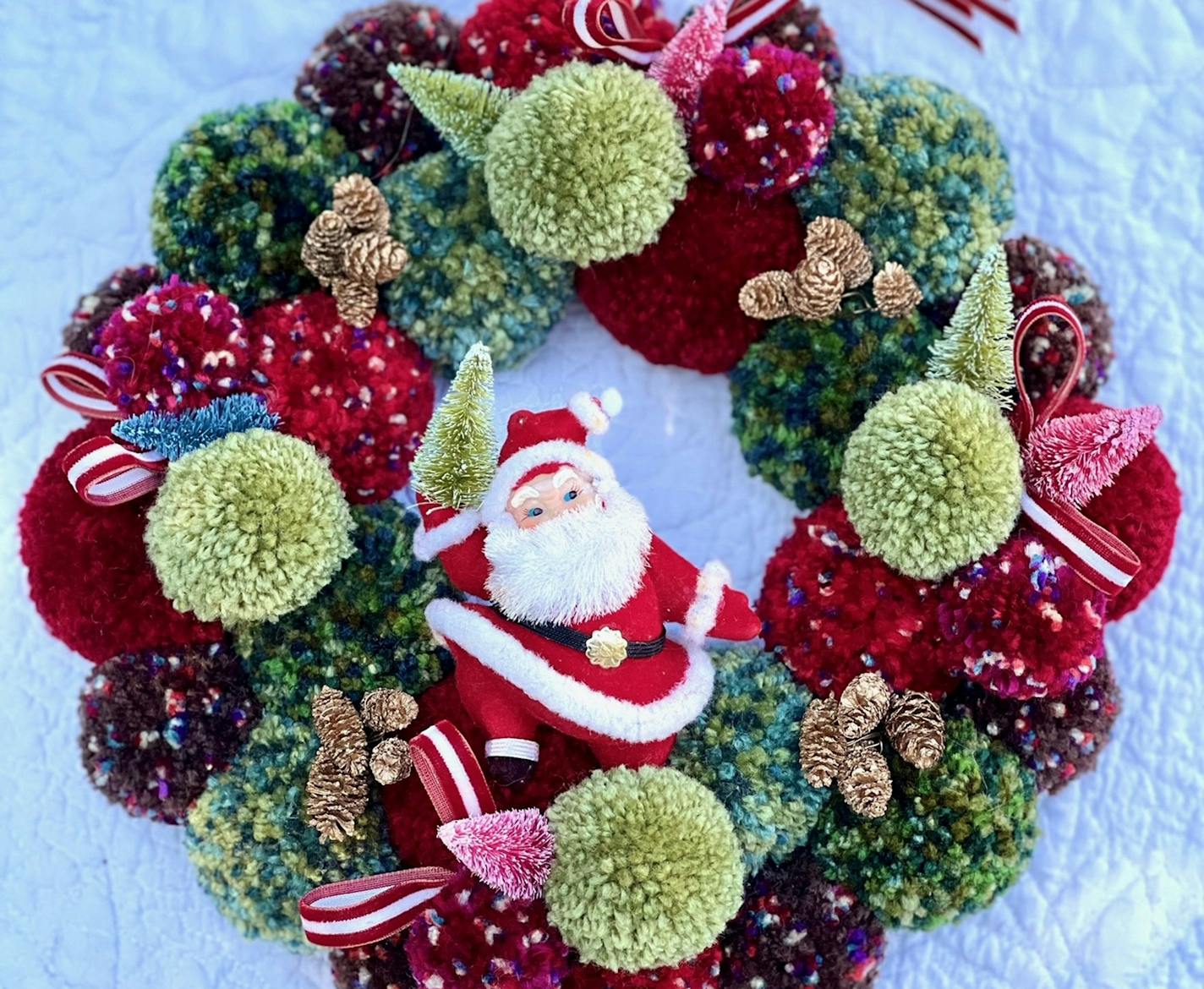 Wreaths from St. Paul artist Leslie Hackett of Myrtle's Studio.