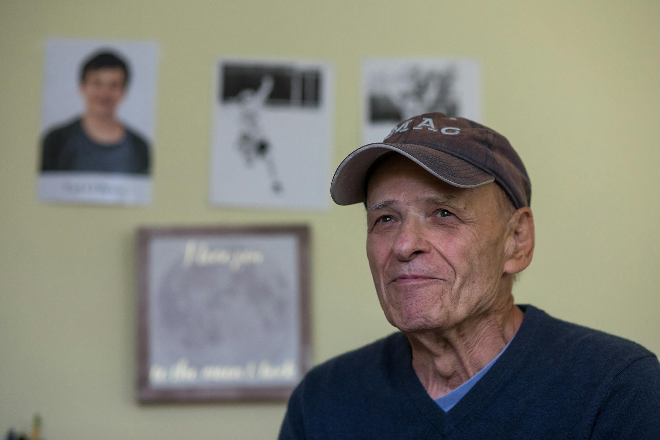 Minnesota native and author Tim O'Brien photographed at his home in Austin, Texas.