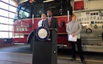 St. Paul Mayor Melvin Carter announces stricter parking restrictions in the capital city. Joining him were Public Works Director Kathy Lantry and Fire
