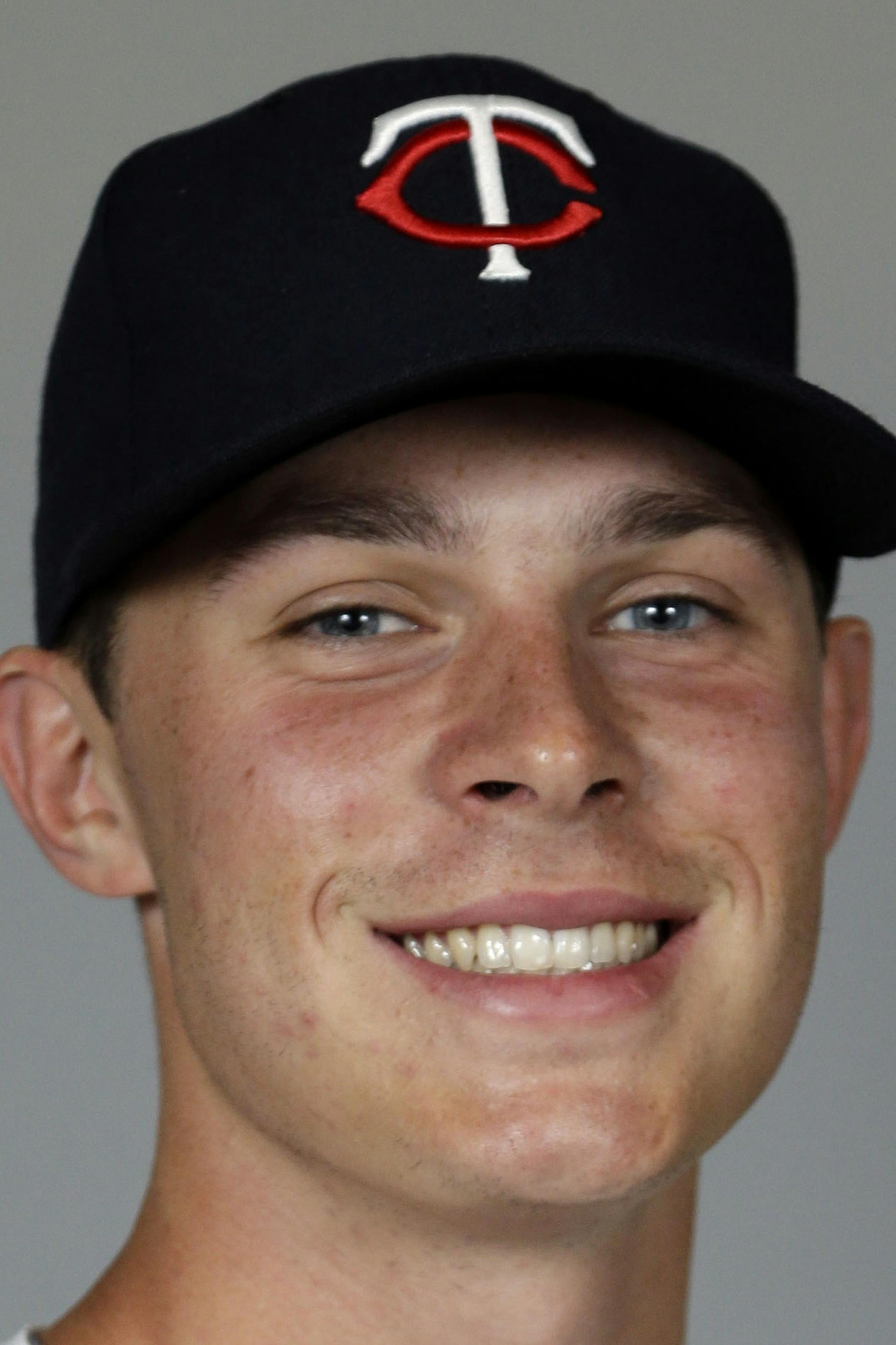 This is a 2014 photo of Minnesota Twins center fielder Max Kepler of the Minnesota Twins baseball team. This image reflects the Twins active roster as of Tuesday, Feb. 25, 2014 when this image was taken. (AP Photo/Steven Senne) ORG XMIT: FLSR1