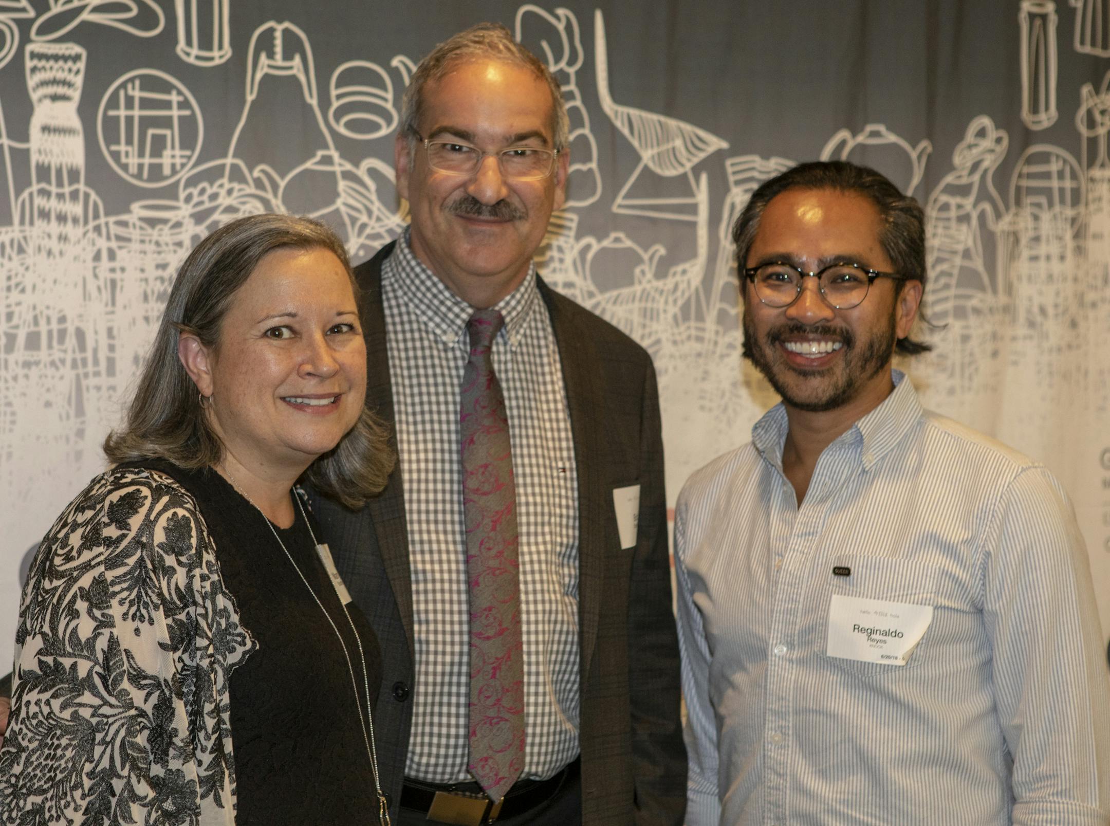 Mary and Bob Shaffer with Reginaldo Reyes.