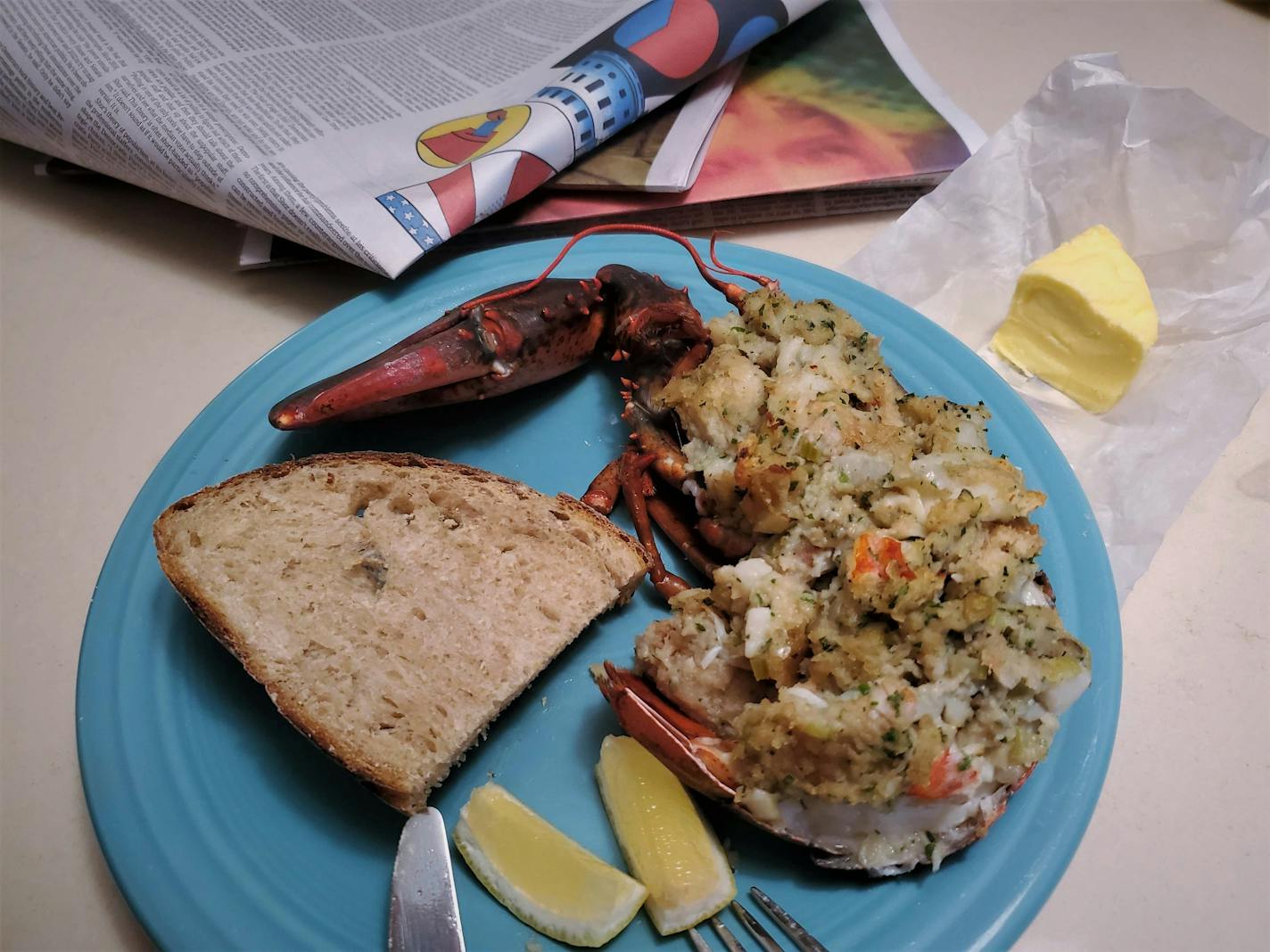 Stuffed lobster from wkndr