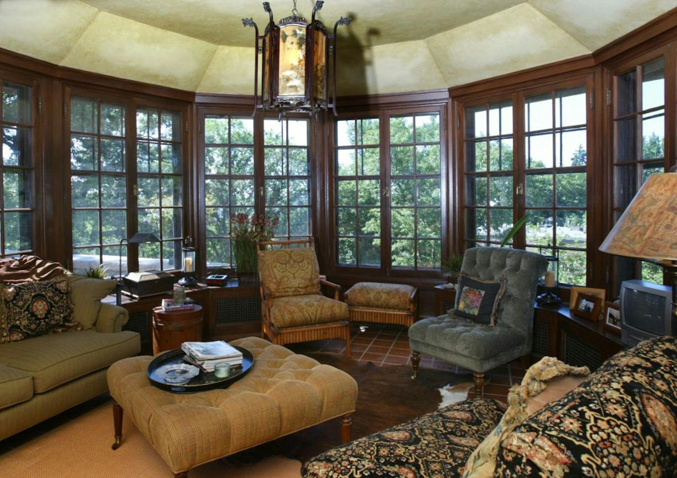 The "double house" -- two century-old Tudor mansions connected by the state's first skyway -- is a St. Paul landmark.