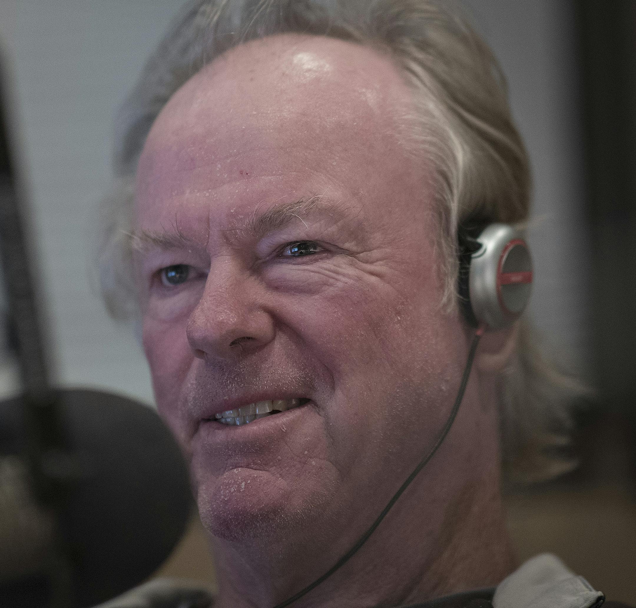 Patrick Reusse left, and Joe Soucheray talked to listeners during their show on 1500 Am Tuesday August 21, 2018 in St. Pau, MN.] GL and The Ride with Reusse will broadcast their final shows on Sept. 7. JERRY HOLT &#xef; jerry.holt@startribune.com