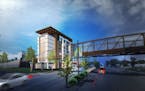 Rendering of redevelopment project in Forest Lake submitted by Gatehouse Capital.