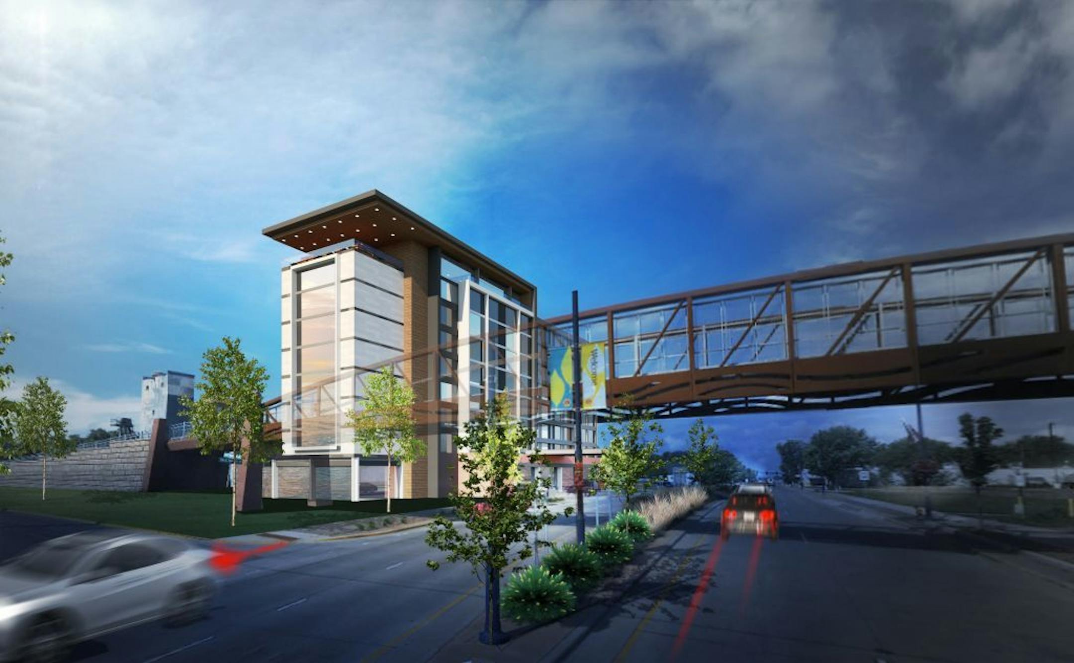 Rendering of redevelopment project in Forest Lake submitted by Gatehouse Capital.