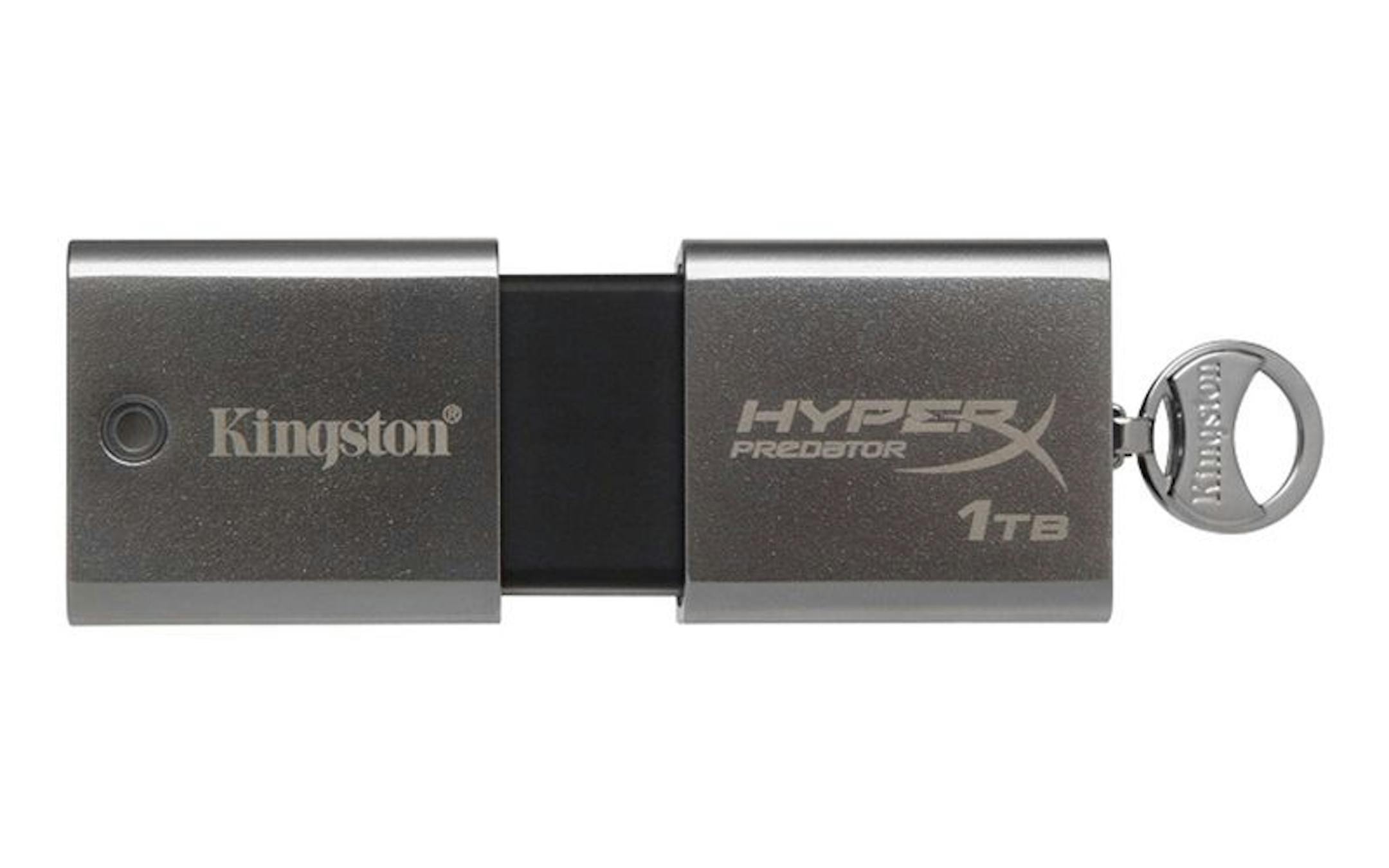 In an undated handout photo, Kingston Digital's DataTraveler HyperX Predator 3.0 flash drive. The new flash drive can hold a terabyte of data, making it the largest on the market. (Handout via The New York Times)