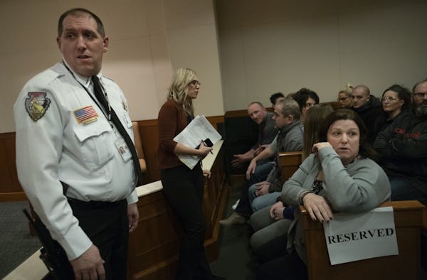 Sheriff Chris Fitzgerald appeared next to Jayme Closs' aunt Kelly Engelhardt as Jake Pasterson made his first appearance in court with Judge James C. 