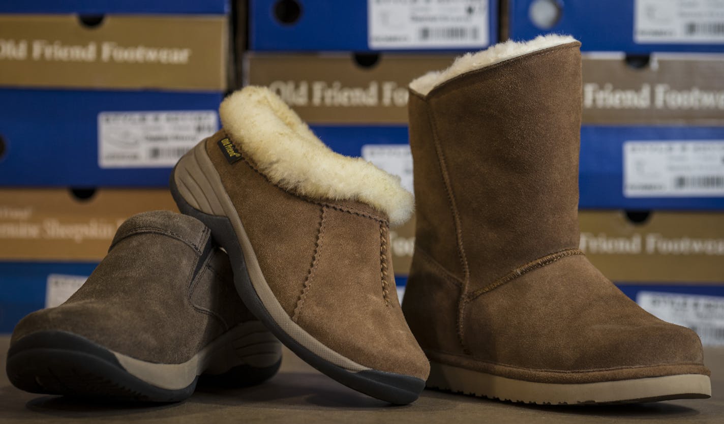 The 2016 line of Old Friend Footwear photographed on Friday, December 4, 2015, in Eden Prairie, Minn. ] RENEE JONES SCHNEIDER &#x2022; reneejones@startribune.com