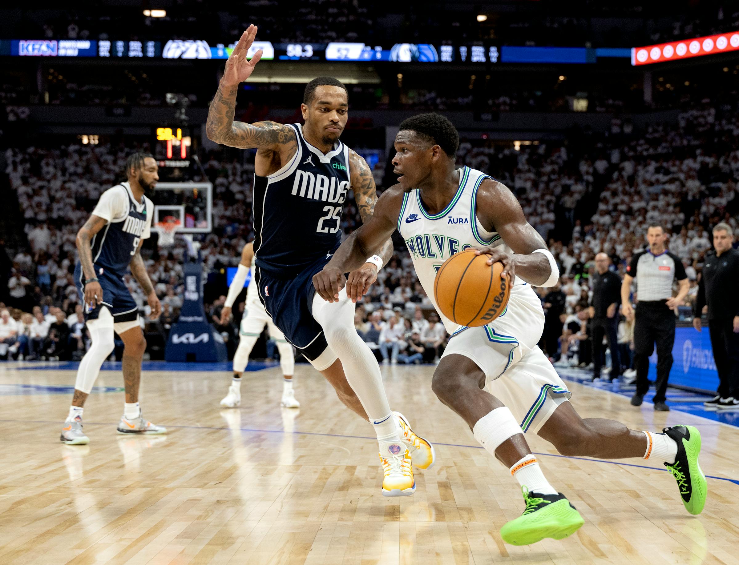 Live at 7:30 p.m.: Timberwolves face Mavericks in Game 2. Follow on ...
