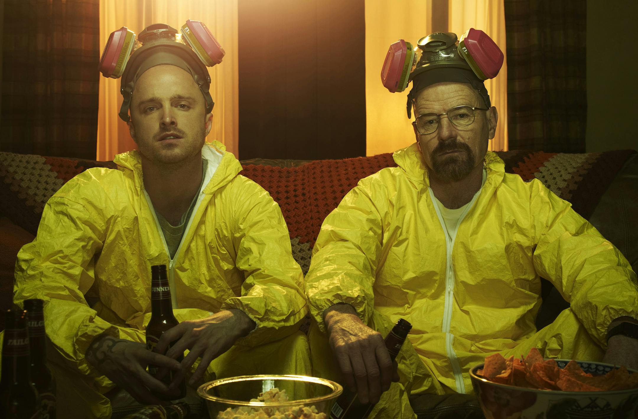 Jesse Pinkman (Aaron Paul) and Walter White (Bryan Cranston) star in AMC's "Breaking Bad." (Courtesy Frank Ockenfels/AMC/MCT)
