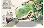 Sack cartoon: Debt dangers