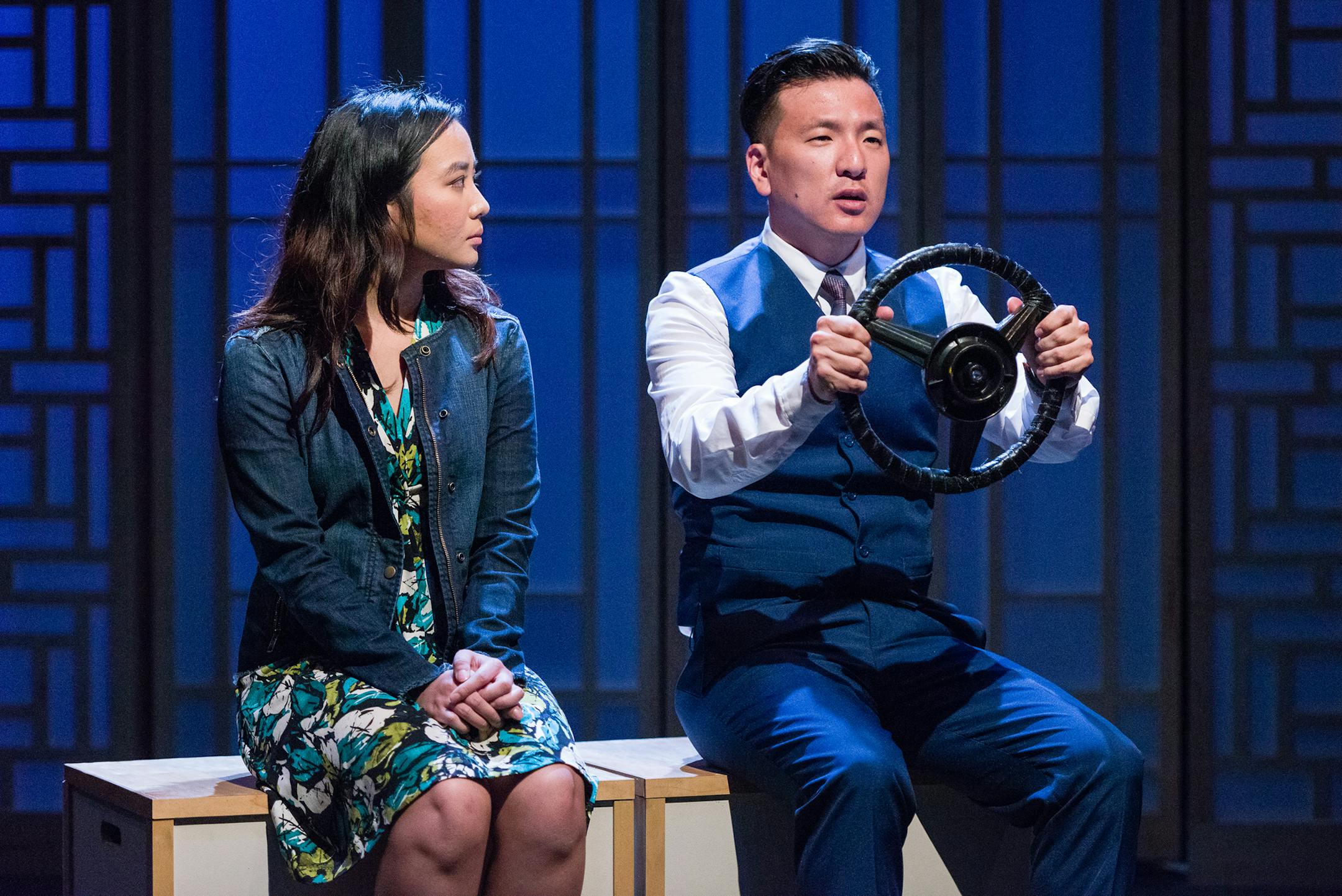 Credit: Rich Ryan
Dexieng Yang (Gao Hlee), Brian Kim (Benedict)
She&#xed;s a Hmong personality coach addicted to Korean Dramas (Korean soap operas). He&#xed;s the heir to a Korean manufacturing giant banished to the new Midwest office. Will she find a man before the magic hour of her 30th birthday? Will he buck tradition and embrace his musical dreams? Fantasy collides with reality in this romantic comedy about fate, cultural clashes, and the art of losing one&#xed;s virginity.