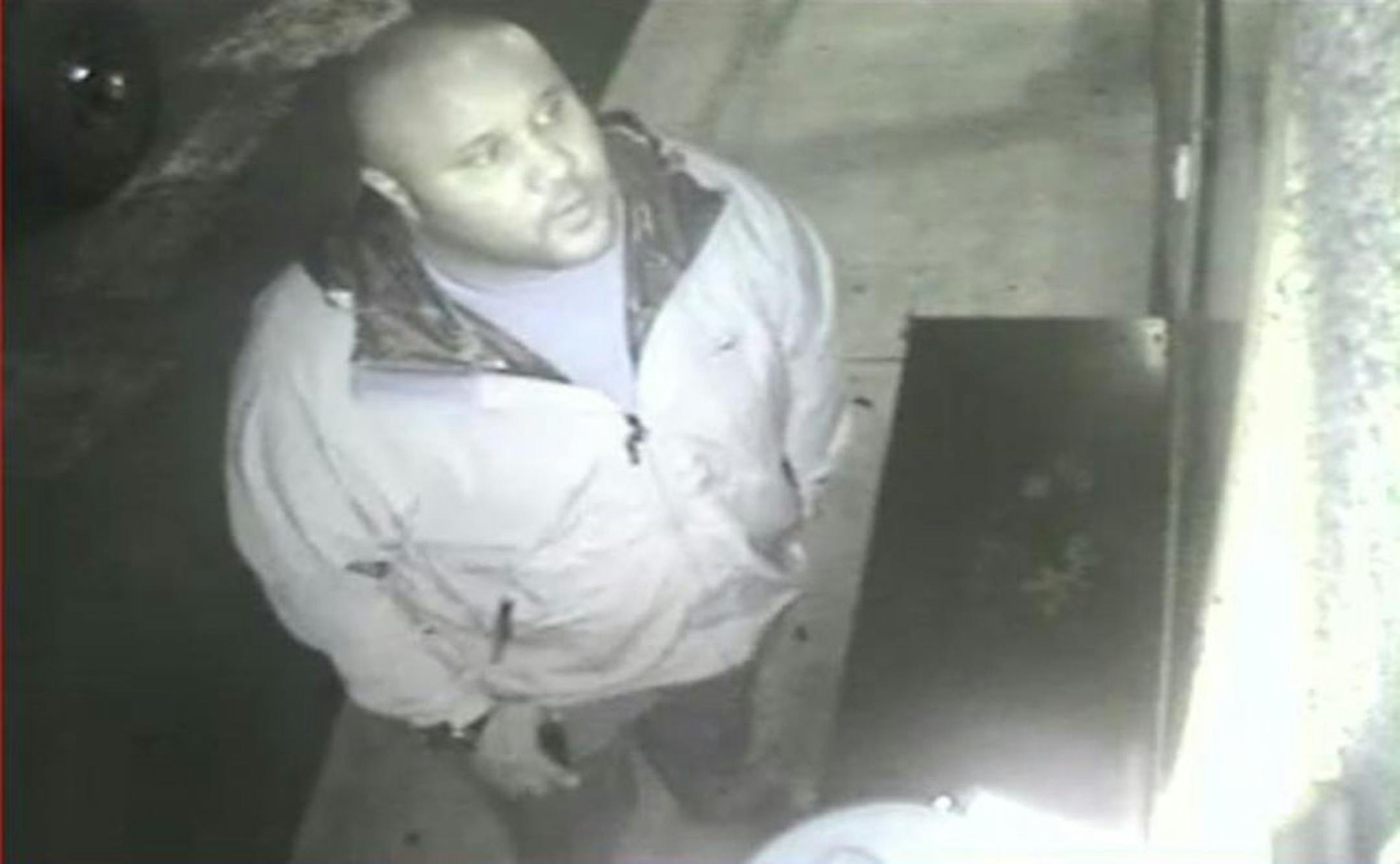 ADDS DATE VIDEO WAS TAKEN - This image provided by the Irvine Police Department shows Christopher Dorner from Jan. 28, 2013 surveillance video at an Orange County, Calif., hotel. More than 100 officers, including SWAT teams, were driven in glass-enclosed snow machines and armored personnel carriers in Big Bear Lake to hunt for this former Los Angeles police officer suspected of going on a deadly rampage to get back at those he blamed for ending his police career.