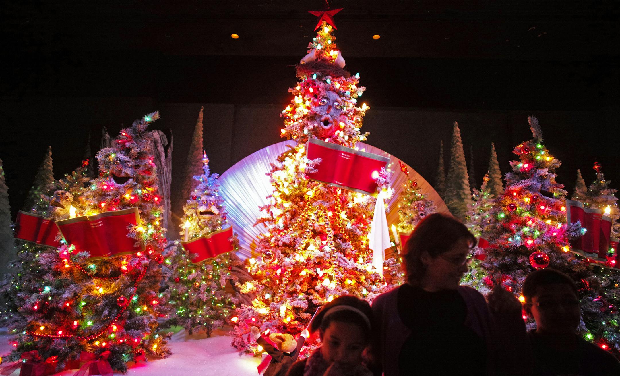 At Macy's Santaland in downtown Minneapolis, visitors enjoyed viewing displays highlighting a day in an elf's life.
