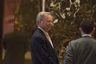 FILE -- Eric Schmidt, chairman of Google's parent company Alphabet, in the lobby at Trump Tower on Fifth Avenue for a meeting with then President-elec