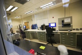 The lab where DNA is processed at the Minnesota BCA in St. Paul, shown in 2014.