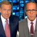 Brian Williams, left, and Lester Holt.