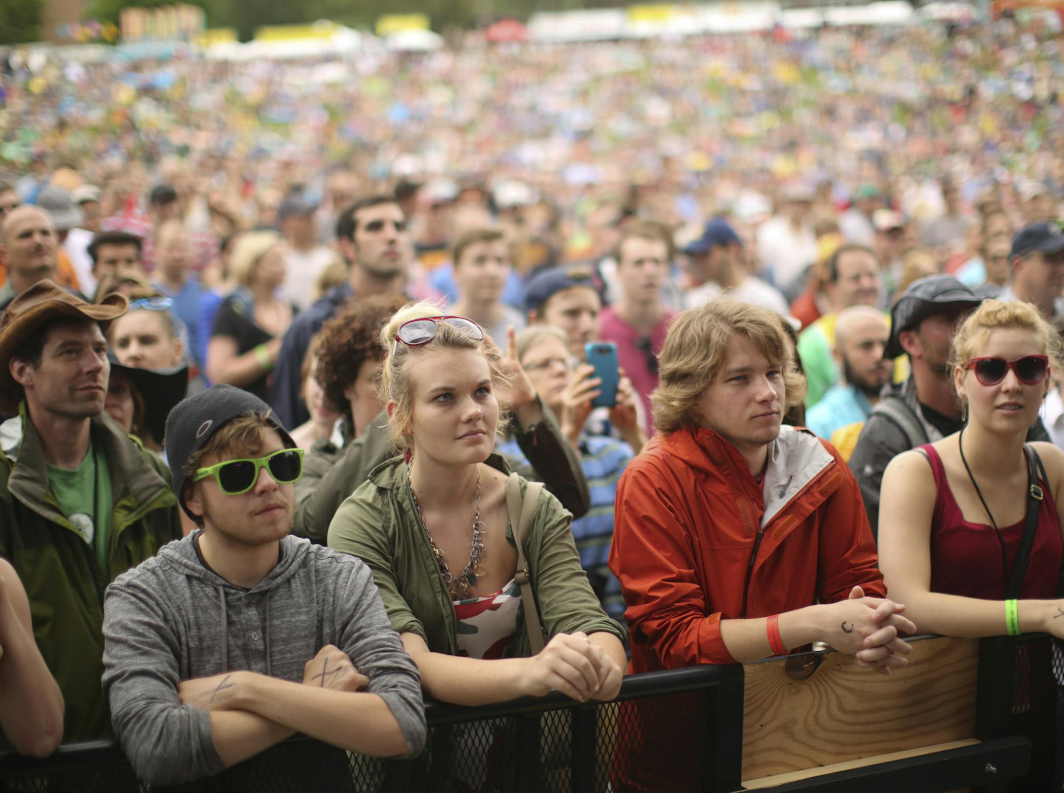 Music fans at the front of the baricade listend to Valerie June at Rock the Garden Sunday afternoon. ] JEFF WHEELER ‚Ä¢ jeff.wheeler@startribune.com The 14th annual Rock the Garden music event continued Sunday afternoon, June 22, 2104 on the grounds of the Walker Art Center in Minneapolis.