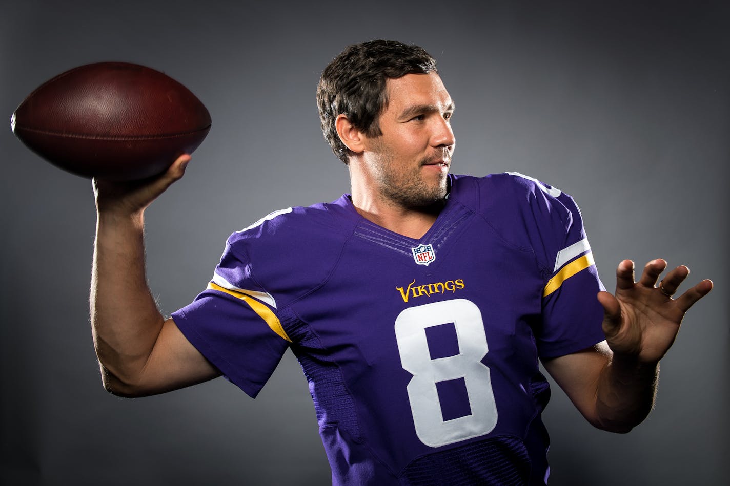 Vikings quarterback Sam Bradford was photographed after practice at Winter Park on Friday, Sept. 9, 2016 in Eden Prairie, Minn. ] (AARON LAVINSKY/STAR TRIBUNE) aaron.lavinsky@startribune.com Vikings quarterback Sam Bradford was photographed after practice at Winter Park on Friday, Sept. 9, 2016 in Eden Prairie, Minn.