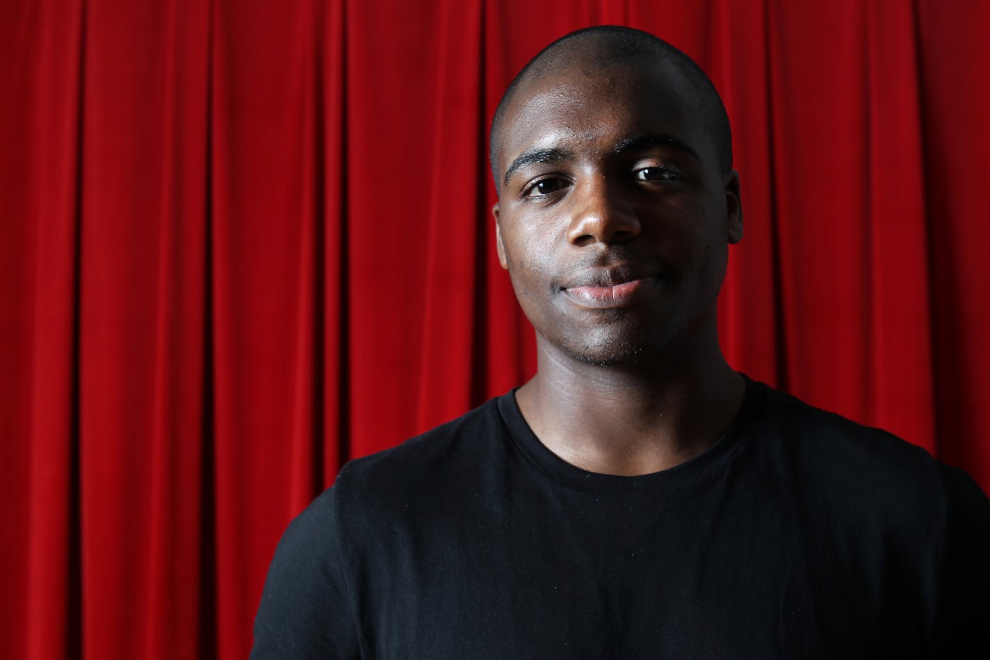 Playwright and actor Josh Wilder, 23, winner of a fellowship with the Many Voices Program, poses for a portrait at the Playwrights' Center in Minneapolis, Minn., on Tuesday, July 30, 2013. ] (ANNA REED/STAR TRIBUNE) anna.reed@startribune.com (cq)