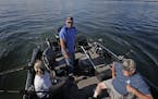 Fishing guide Tim Ajax took Suzy Anderson and George Nitti for a quick trip on Lake Mille Lacs on Tuesday. The Minnesota Department of Natural Resourc