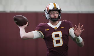 The spotlight this season will be on Gophers quarterback Athan Kaliakmanis, the third-year sophomore who’s entering his first full season as the sta