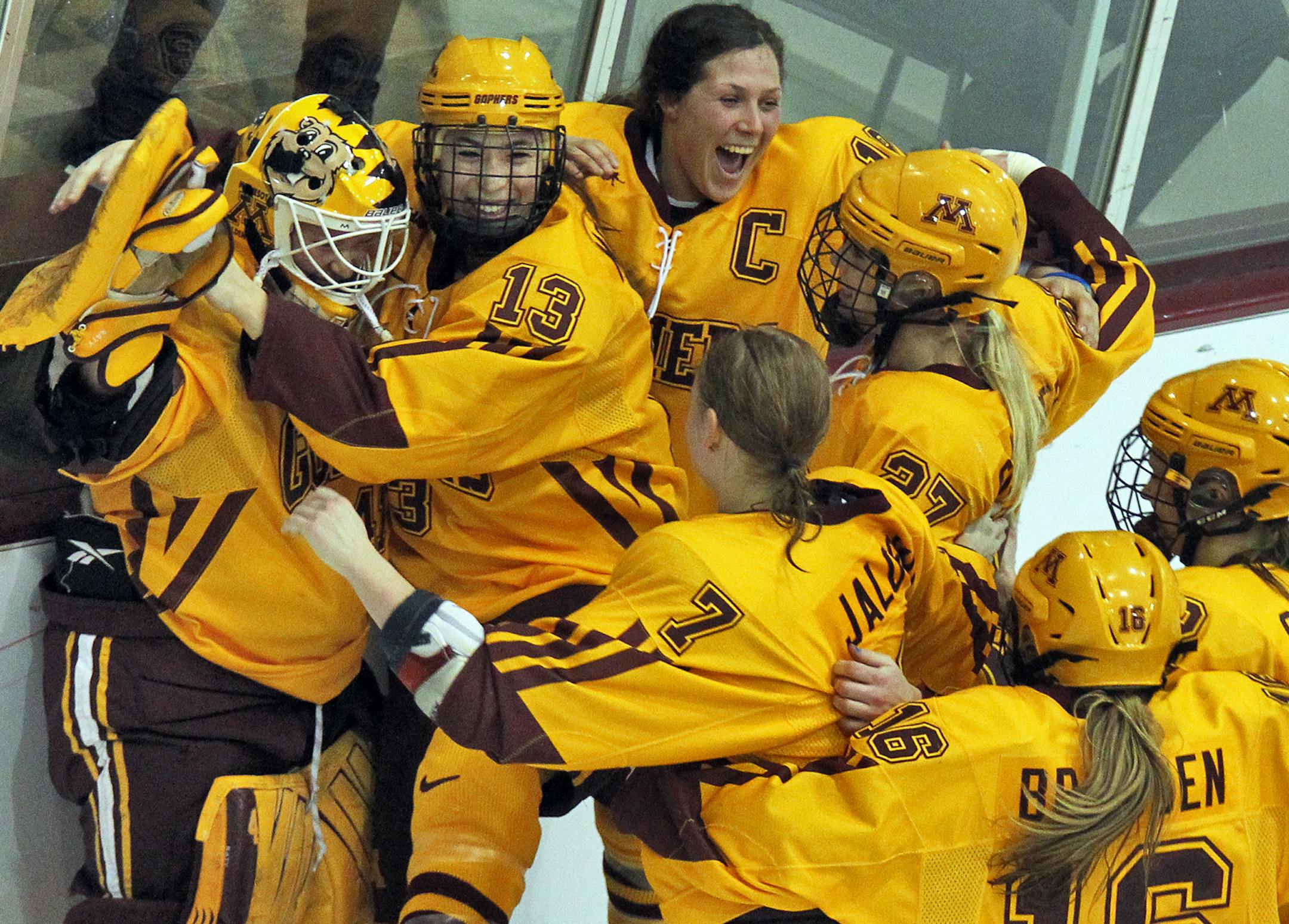 Minnesota Gophers defeated the University of North Dakota 2-0 to win the WCHA Women's Hockey Championship.