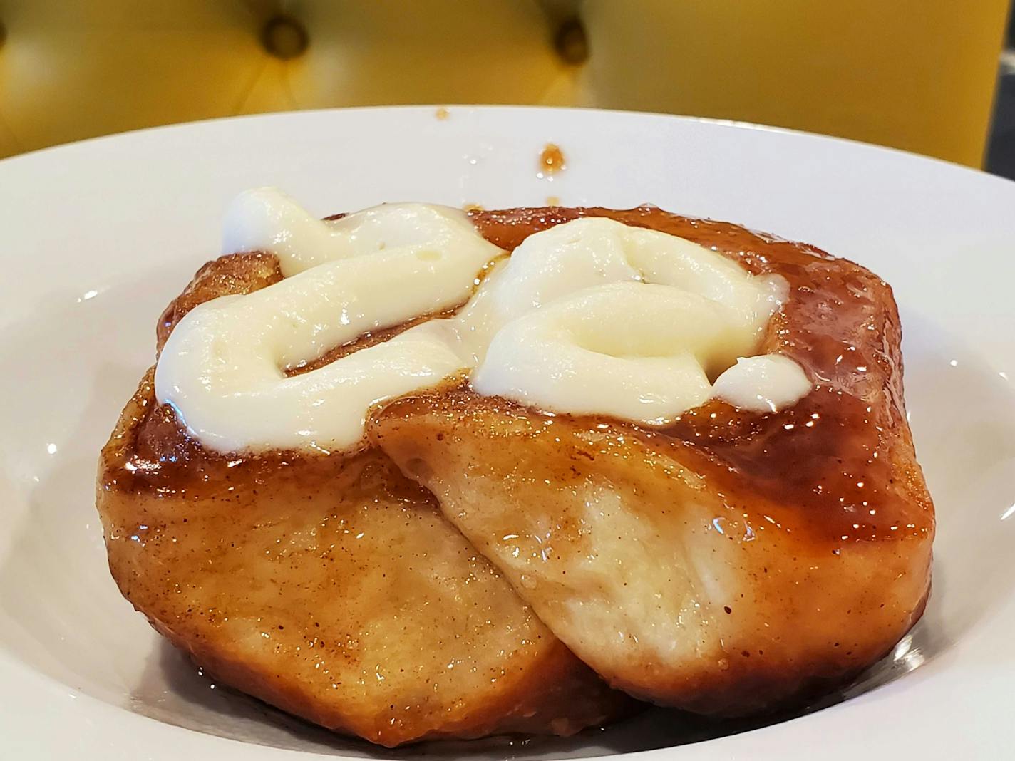 Cinnamon roll from the Buttered Tin