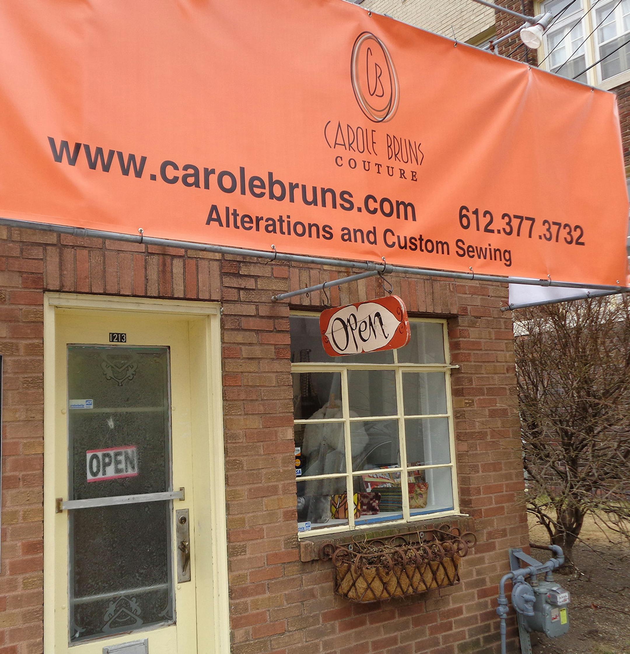 Photo by Frank Edgerton Martin
For Streetscapes on small shops: Carole Bruns Couture on 24th Street in Minneapolis.