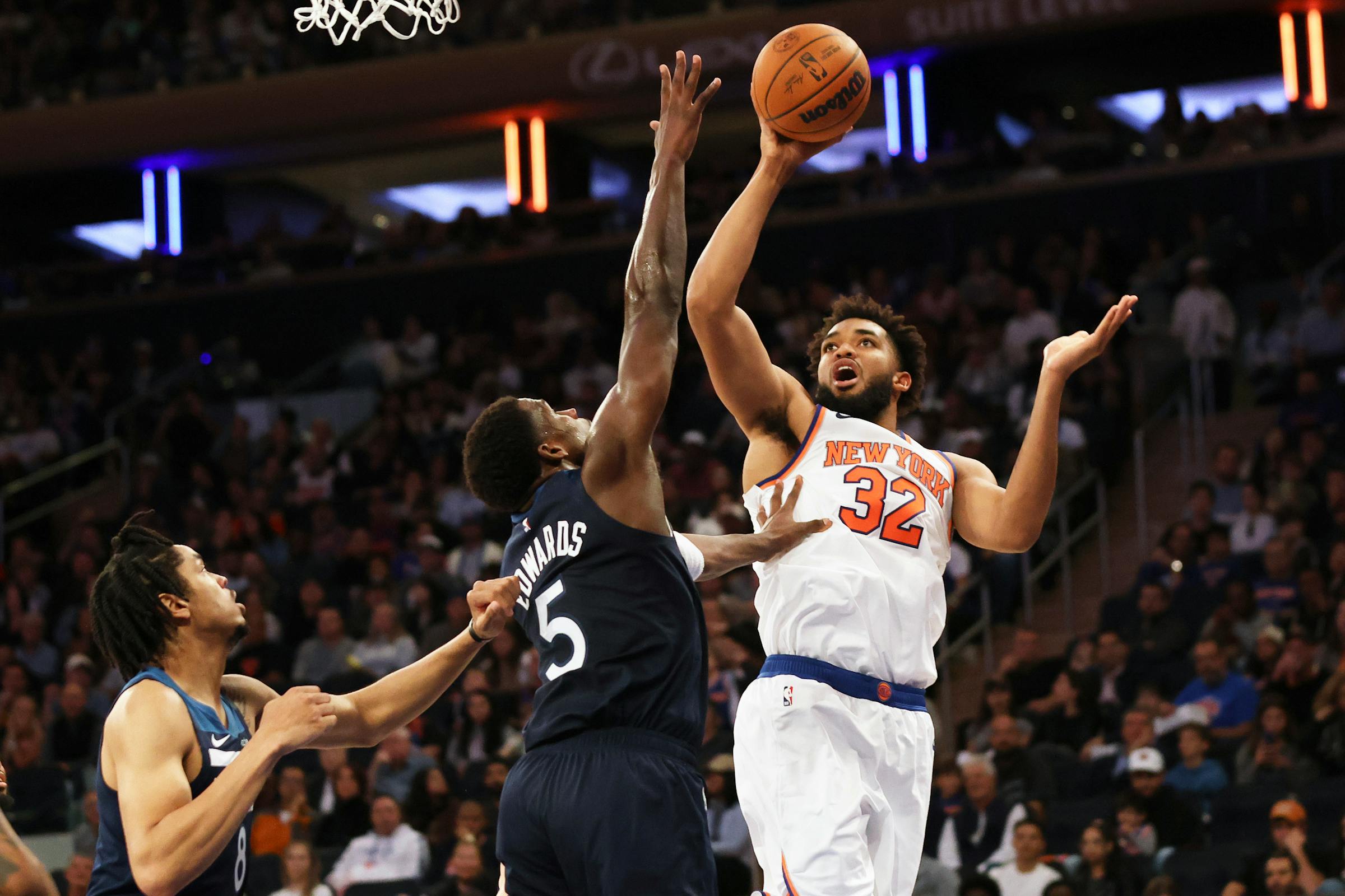 Timberwolves and Karl-Anthony Towns meet again, this time at his new workplace