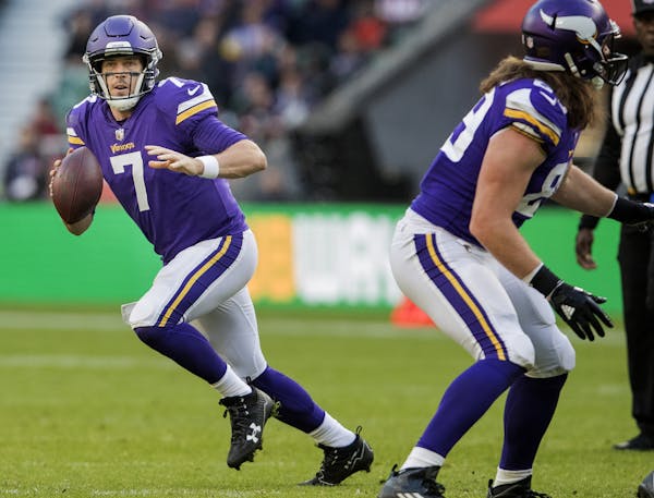 Vikings quarterback Case Keenum has proven to be one of the most efficient quarterbacks in the league when outside of the pocket.