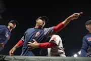 Boston Red Sox manager Alex Cora (20) yelled at an umpire after the game at Target Field early Wednesday morning June 19, 2019 in Minneapolis, MN.
