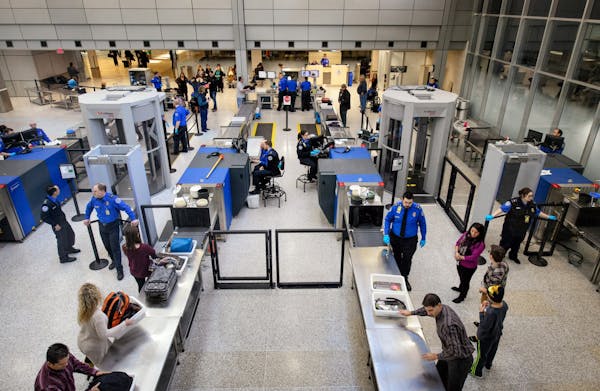 The new �North Security Checkpoint� opened today, Tuesday, Feb. 16 at Minneapolis St. Paul International Airport. It is located where the old Hot 