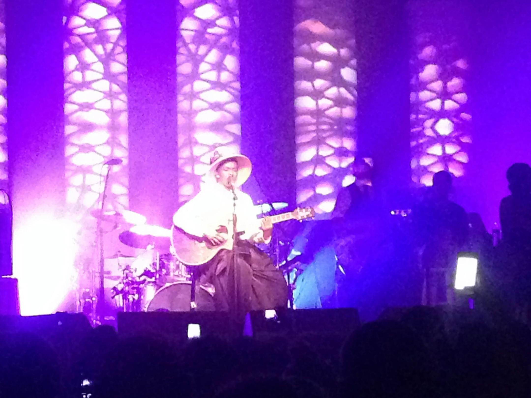 Hill in unplugged mode Monday.