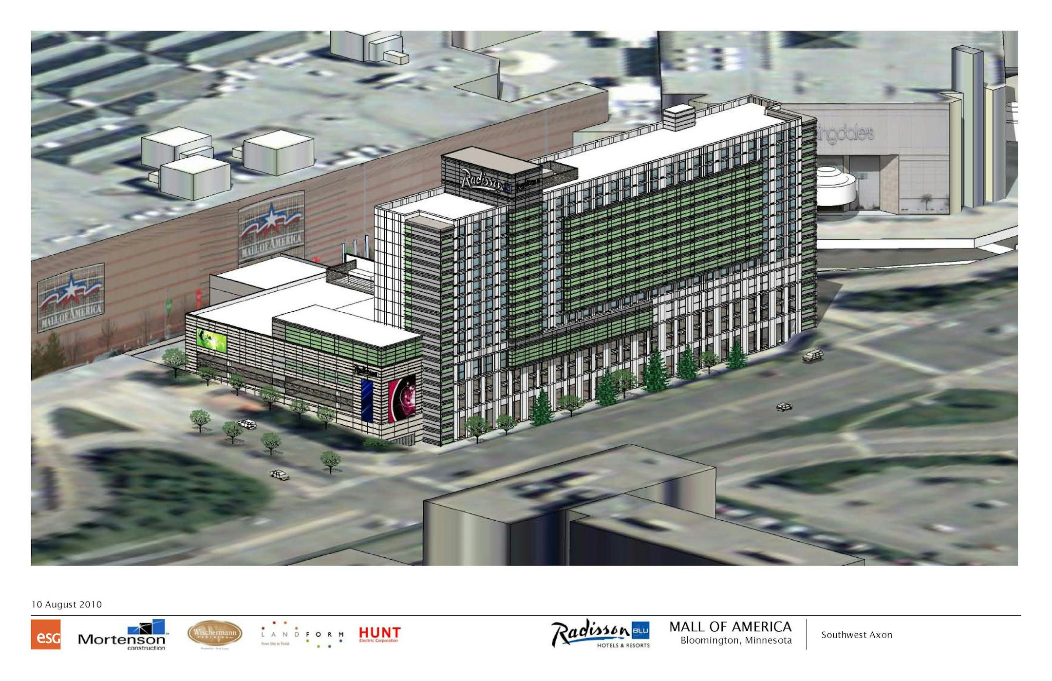 The hotel will be on the south side between Macy's and Bloomingdale's.